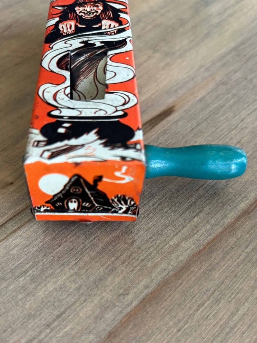 Vintage Witch Hand Crank Noisemaker